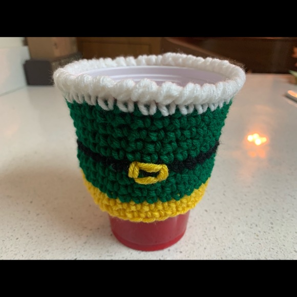 Elf Cup Cozy New Handmade Crochet - Picture 2 of 6